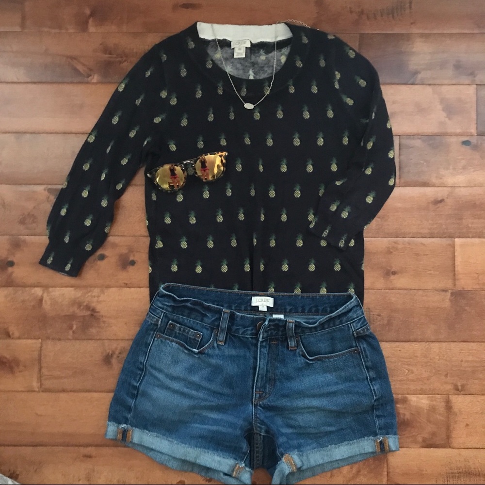 J Crew Pineapple Sweater
